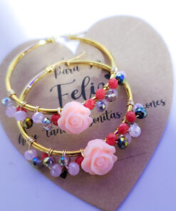 Aretes argolla Rosalía