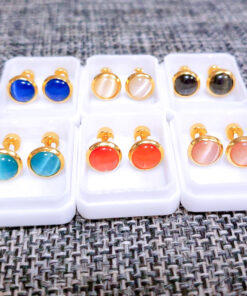 Aretes tornillo Ojo de Gato