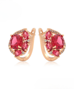 Aretes Ojo Turco Rubí