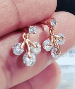 Aretes Cerecita Cristal