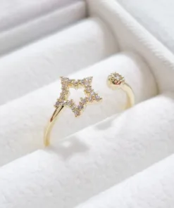 Anillo Regulable Estrella fugaz
