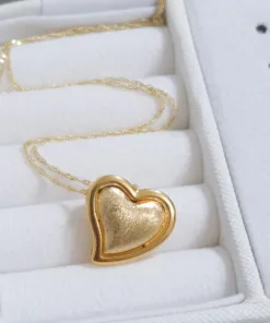 Collar Corazon Satinado