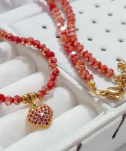 Collar Fresita Tornasol