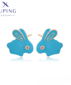 Aretes esmaltado Conejito