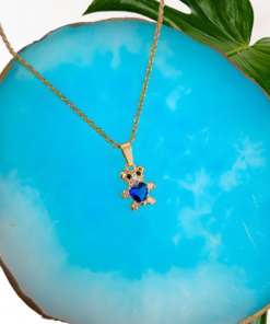 Collar Osito de Cristal