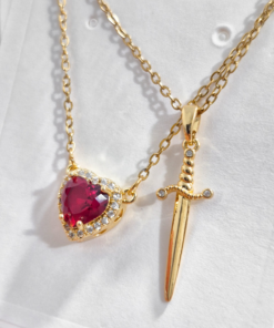 Collar Corazón - Espada