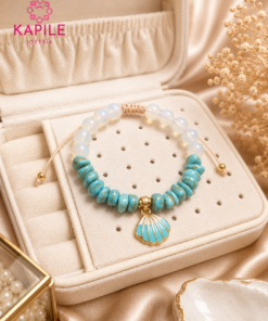Pulsera Cascajos Luna Marina