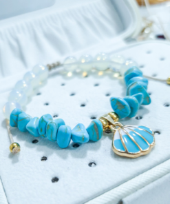 Pulsera Cascajos Luna Marina