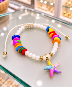 Pulsera Estrella Multicolor con cascajo