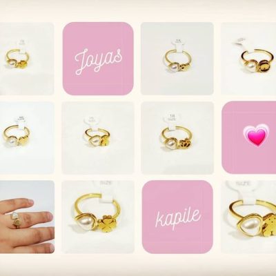 ANILLOS PERLA CORAZON