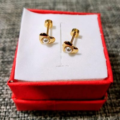 ARETE TORNILLO PERLA CORAZON