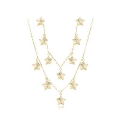 C113 COLLAR DOBLE ESTRELLITAS